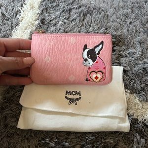 MCM Card & Key Wallets | Key Pouch In Visetos Pink | Blossom Pink Visetos